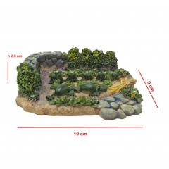 Orto 10x9,5x3 cm Miniature per Presepe in Resina - 11274