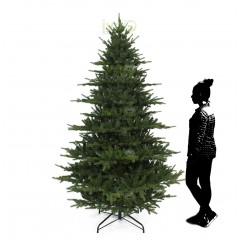 Albero di Natale TRENTINO 240 cm Abete con Rami in PE+PVC Effetto Reale