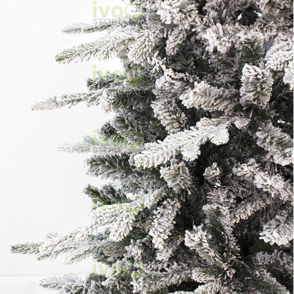 Albero di Natale Silvestre Floccato cm. 210 FLORA - SILVFLOCK210
