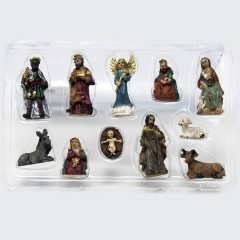 Natività in Resina Completa 3 cm 11 pezzi per Presepe - 10621