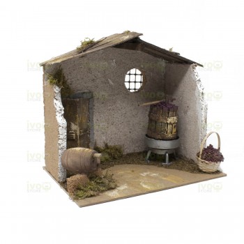 Bottega Osteria per Presepe 20 x 14 x 18 cm