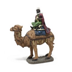 Tris Re Magi a Cammello 19 x 18 x 22 cm Statuine in Resina per Presepe 50862