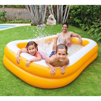 Piscina Gonfiabile Family Mandarin 229 x 147 cm INTEX