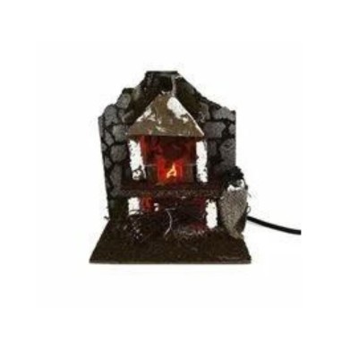 Forno con lampada effetto fiamma 15x10 cm 11397