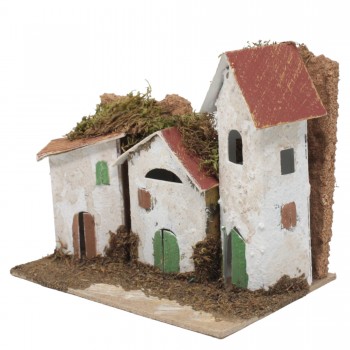 Casa in sughero per Presepe Confezione 6 Modelli - 85440