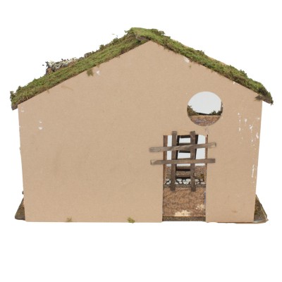 Capanna Vuota per Presepe Paesaggio con Luci 60 x 34 cm 87471