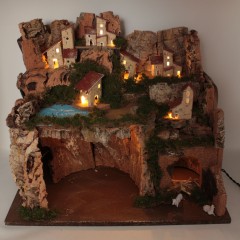 Capanna Vuota per Presepe con Luci 45x30x38 cm 87405