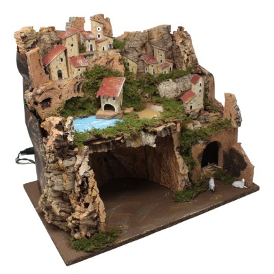 Capanna Vuota per Presepe con Luci 45x30x38 cm 87405