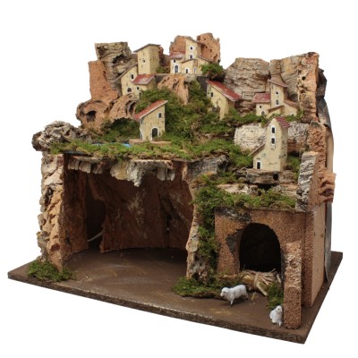 Capanna Vuota per Presepe con Luci 45x30x38 cm 87405