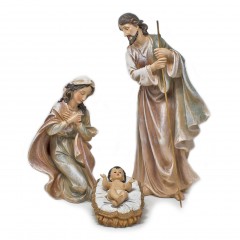 Natività in Resina 46 cm Set 3 Statuine Presepe 11309