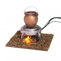 Fuoco con Pentola per Presepe - RR84532B