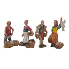 Statuine in resina per presepe con mestieri 10 cm