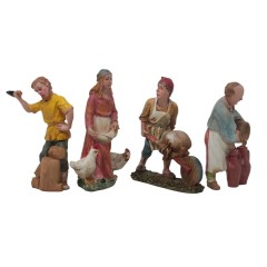 Personaggi in resina per presepe 10 cm