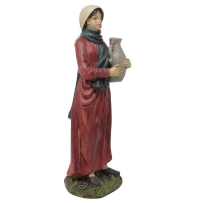 Pastore in Resina Donna 30 cm per Presepe - 49591B