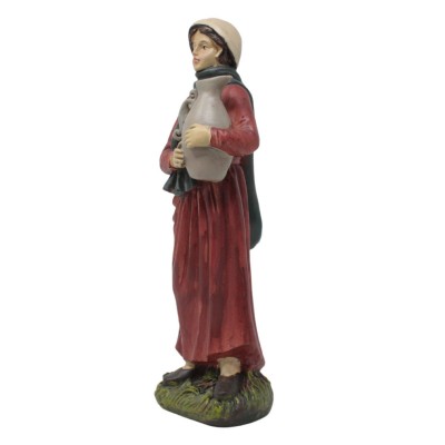 Pastore in Resina Donna 30 cm per Presepe - 49591B