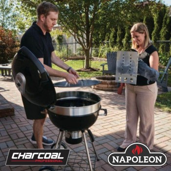 Barbecue a Carbone Napoleon PRO22K-L Kettle con termometro