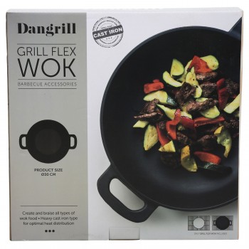 Wok Padella Dangrill in ghisa 30 cm