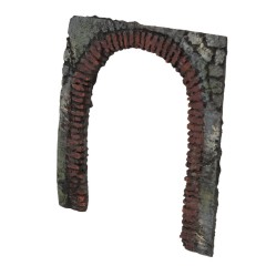 Parete con Arco in resina per Presepe 16x14.5 cm - C3044A