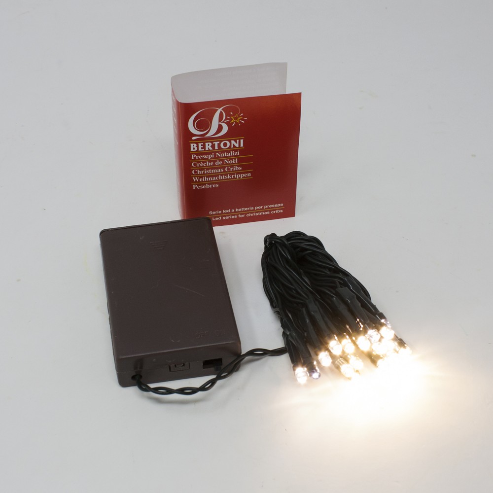 Collana Led 20 Luci Bianco Caldo a Batteria