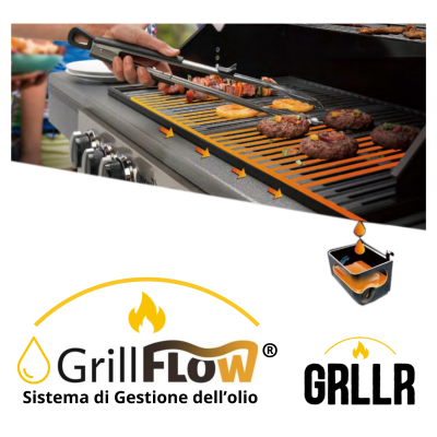 Barbecue a Gas 3 Fuochi GRLLR Prime 3GS con sistema Grill Flow