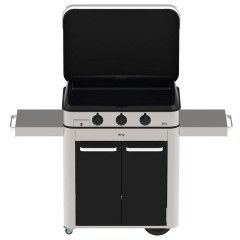 Plancha a Gas con Coperchio Combo Enosign 80 Inox e Nero