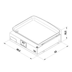 Plancha Initial 50 Inox Elettrica