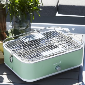 Barbecue Elettrico da Tavolo Portatile E-Carlo Paris Green