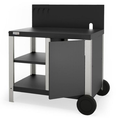 Carrello Allure Duo Nero e Acciaio