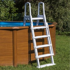 Scaletta in Acciaio per Piscina Fuori Terra 2x4 Gradini