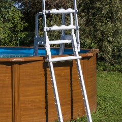 Scaletta in Acciaio per Piscina Fuori Terra 2x4 Gradini