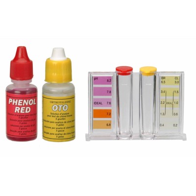 Kit Analisi di Cloro/Bromo + pH Acqua Piscina