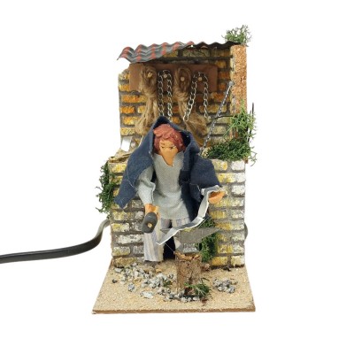 Pastore per Presepe in Movimento 14x9 cm Il Fabbro