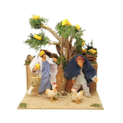 Pastore per Presepe in Movimento 17x17 cm I Raccoglitori di Limoni