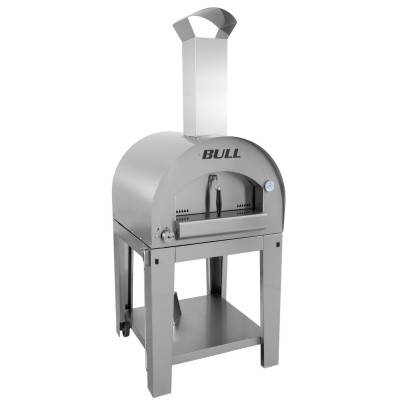 Forno Pizza a Gas in Acciaio Inox Large con Carrello