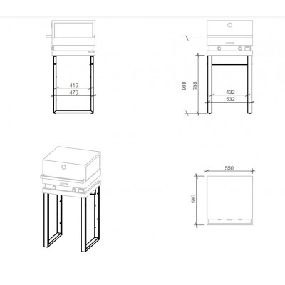 Barbecue Free Standing a Gas FGA 500 FO