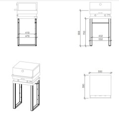 Barbecue a Gas Free Standing FGA 750 FS