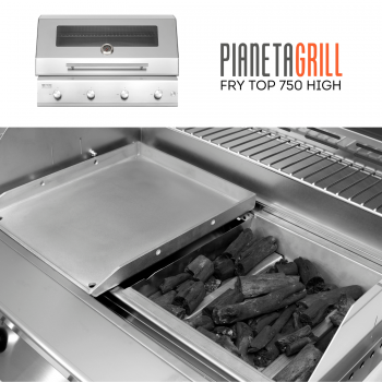 Barbecue da Incasso a Gas 4 Fuochi Fry Top 750