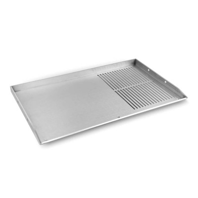 Piastra Teppanyaki Rigata in Acciaio Inox