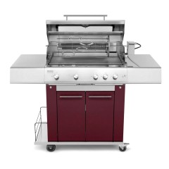 Barbecue a Gas 5 Fuochi Fry Top 750 con Carrello Sun Grill Range