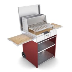 Barbecue a Legna e Carbone in Acciaio Inox Cubo