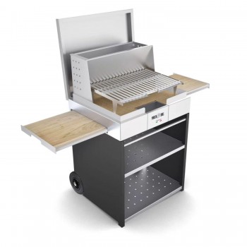 Barbecue a Legna e Carbone in Acciaio Inox Cubo