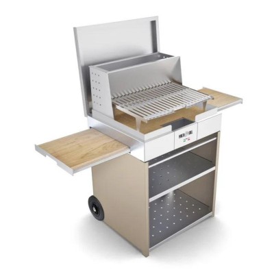 Barbecue a Legna e Carbone in Acciaio Inox Cubo