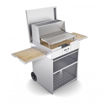 Barbecue a Legna e Carbone in Acciaio Inox Cubo