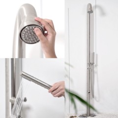 Doccia per Esterno Bosa in Acciaio Inox Satinato