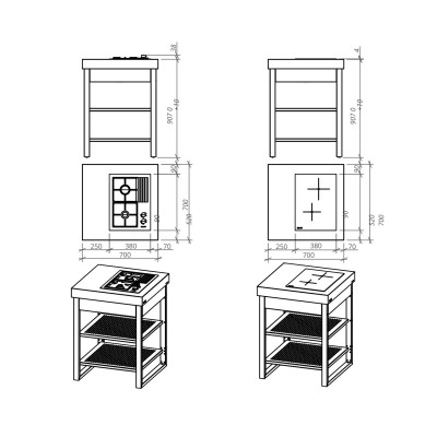 Modulo Lares Cottura a Induzione 700