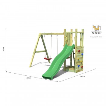 Gioco in Legno da Giardino Funny 3 Double Swing