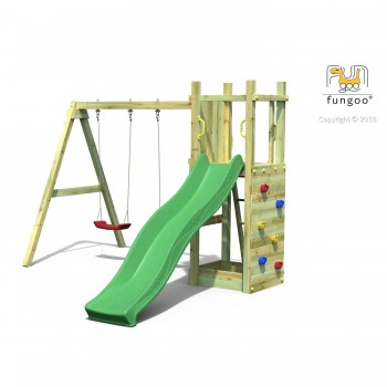 Gioco in Legno da Giardino Funny 3 Double Swing