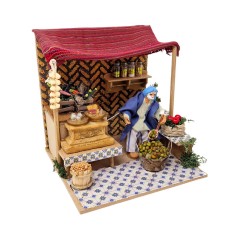 Pastore per Presepe in Movimento 17x17 cm Il Fruttivendolo