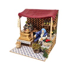 Pastore per Presepe in Movimento 17x17 cm Il Fruttivendolo