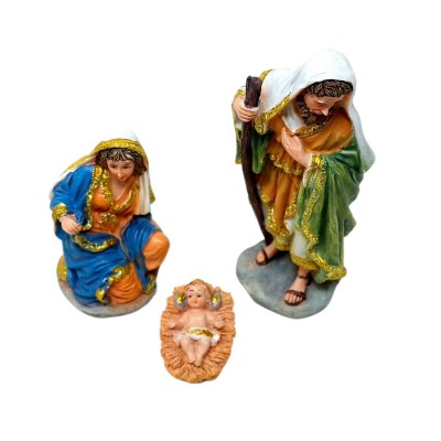 Natività Oro in Resina per Presepe 3 Pz 16 cm 10368